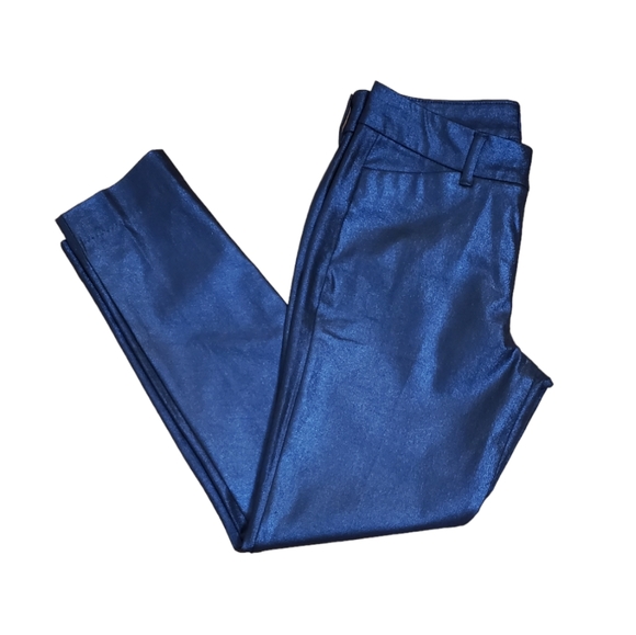 Old Navy Women's Blue Shimmer Pixe Mid Rise Size 4 - Picture 14 of 15